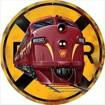 Pennsylvania Railroad Diesel Engine Crossing Sign / Vintage Rustic Style Prr - £28.39 GBP