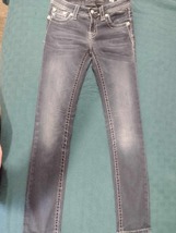 MISS ME Girls Kids Skinny Rhinestone Embellished Jeans Size 12 - £59.76 GBP