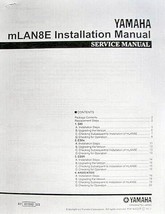Yamaha mLAN8E Installation Manual Booklet for use with S80 CS6x CS6R A4000 A5000 - £13.22 GBP