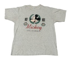 Vintage 90s Disney Mickey Mouse California Main St Shirt Velva Sheen Siz... - £18.19 GBP