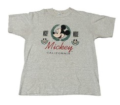 Vintage 90s Disney Mickey Mouse California Main St Shirt Velva Sheen Siz... - £18.49 GBP