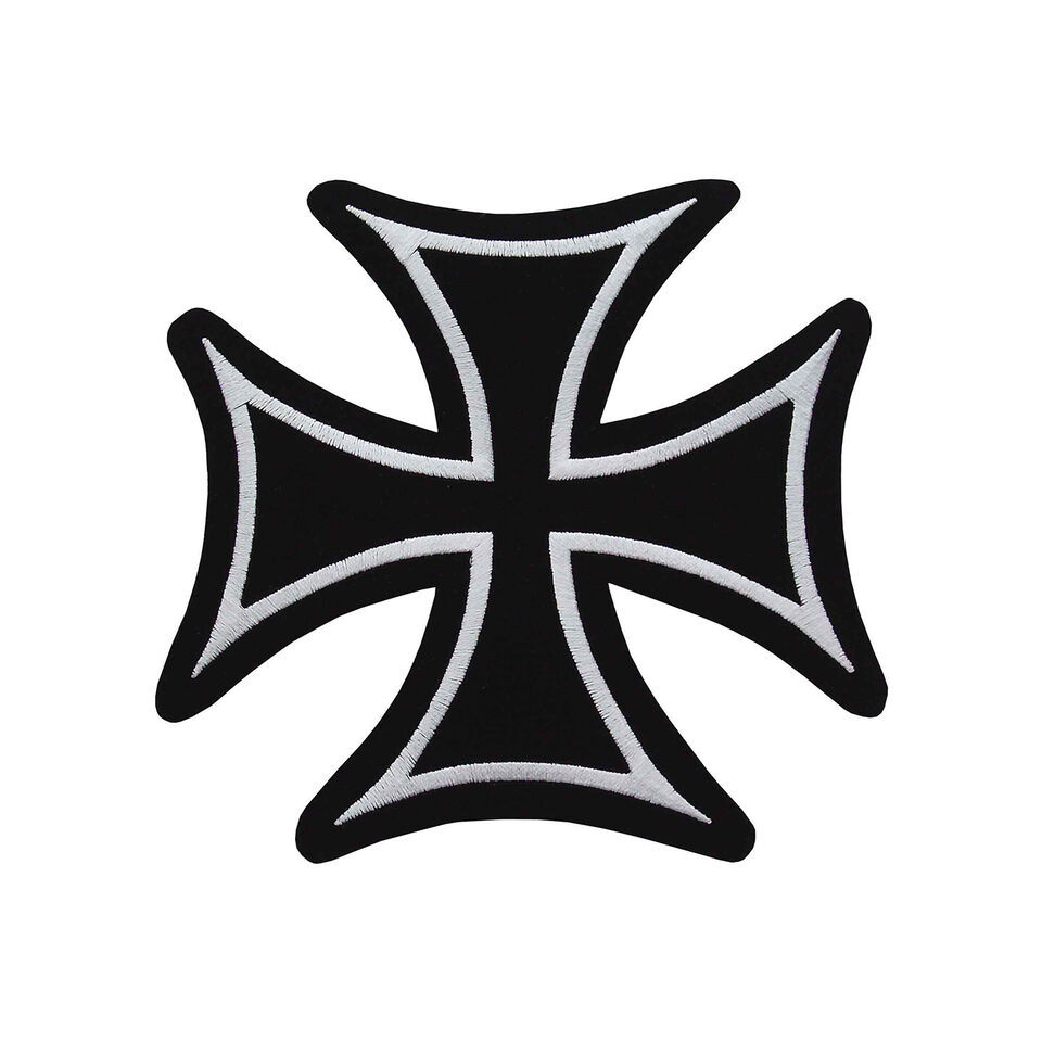 Iron Cross Vinyl Decal - Maltese Cross Outlaw Biker Chopper FREE SHIP - $4.90+
