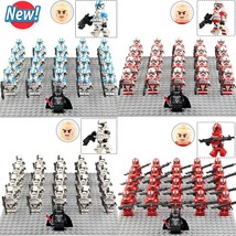 21Pcs/set Star Wars 501st Legion Shock Troopers Red Fist Squad Minifigures Toy - £25.88 GBP