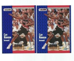 Two (2) Cliff Robinson (Portland Trail Blazers) 1991-92 Fleer Cards #172 - £3.98 GBP