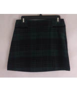 Copper Key Women&#39;s Green Plaid Thick Back Zip Skirt Size Medium - $17.99 CAD