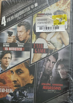 : 4 Action FILMS- 15 Minutes- Fair Game - Dead Bang- Assassins - New DVD- Rare - £11.13 GBP
