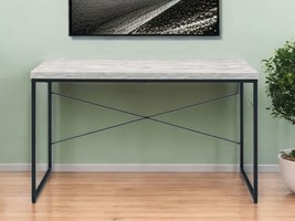 47&quot; Antiqued White and Black Writing Desk - $4,239.21 MXN