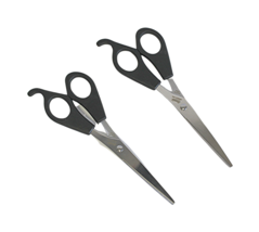 Professional 2 Pack Barber Hair Cutting Scissors Shears Size 6.5&quot; Precision - £7.39 GBP