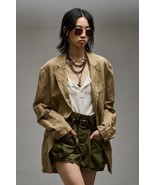 R13 Oversized Ragged Blazer Khaki. Size Small - $577.60