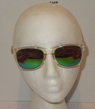 Blenders Natty Ice Lime Clear Frame Green Mirror Lens Square Sunglasses - €25,62 EUR