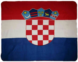 Republic Of Croatia Flag Deluxe Polar Micro Fleece 50&quot;X60&quot; Inch Warm Blanket - $24.00