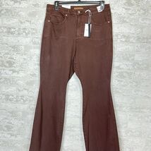 Judy Blue Jeans Womens 18W Espresso Dyed Tummy Control Flares Raw Hem Hi... - $1,273.65 MXN