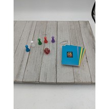 Trivia Adventure Board Game REPLACEMENT 5 Tokens Dice IQ Cards - £7.99 GBP