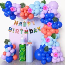 131Pcs Stich Balloons Birthday Party Decorations Garland Arch Kit, Blue ... - £18.08 GBP