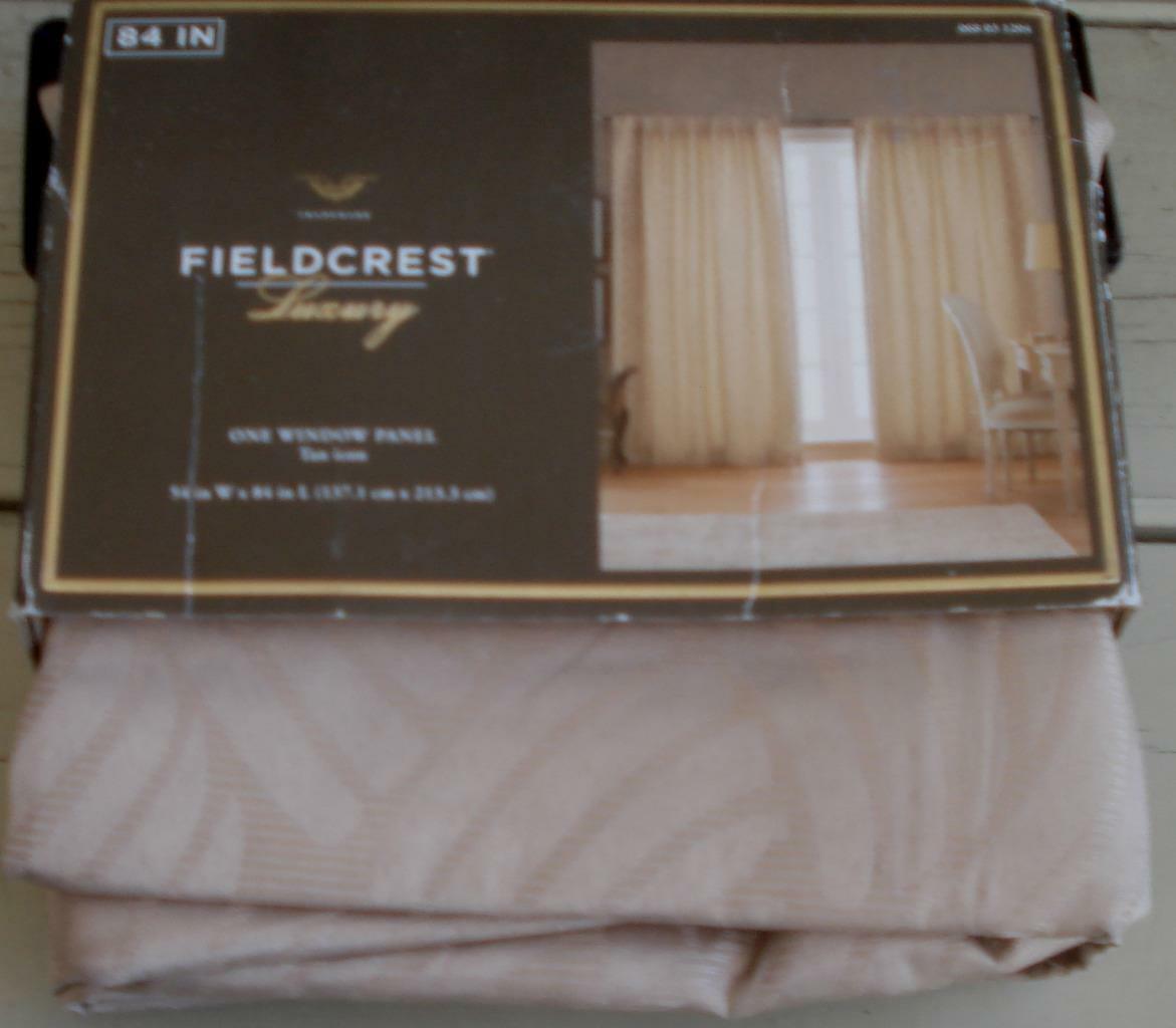 One (1) Target Fieldcrest Luxury Tan Icon Window Panel - Tan - 54x84 NEW - $26.72