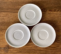 Russel Wright American Modern Granite Gray 4 1/4&quot; Saucers, Set of 3 Vintage MCM - £9.71 GBP