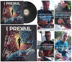 I Prevail Signed Heart vs Mind Album Exact Proof COA Autographed Vinyl R... - £349.59 GBP