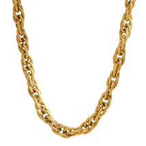 Yhpup Stainless Steel Chains Neckalces Statement Jewelry for Women Gold Metal 18 - £19.22 GBP