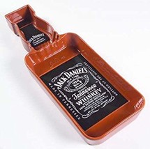 Jack Daniel&#39;s Large Chip &amp; Dip Ceramic Bottle Shape Server Amber 17&quot; Old... - $48.90