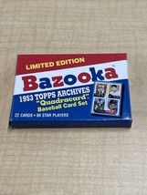 Bazooka Limited Edition 1953 Topps Archives Quadracard Baseball Card Set... - £4.63 GBP