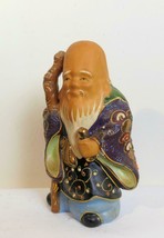 Vintage Shou Lai Moriage Satsuma Immortal 6 Inches Ceramic Kutani - £19.46 GBP