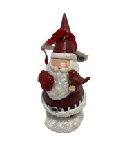 Demdaco Red and White Santa With Heart Standing Or Hanging Ornament nwt - £7.29 GBP