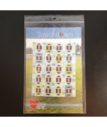 Touchdown Quilt Pattern Cluck Cluck Sew Football Blanket 45&quot;x60&quot; Throw 6... - £7.28 GBP