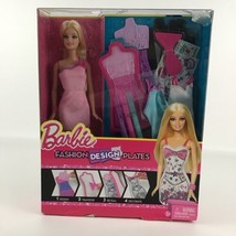 Barbie Fashion Design Plates Doll Transfer Papers Dual Side Dresses 2013 Mattel - £35.52 GBP
