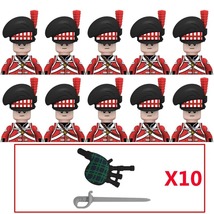 10PCS Military Figures Napoleonic Wars Series Building Blocks Weapons Br... - £26.37 GBP