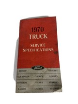 1970 70 Ford Truck Bronco Econoline Pickup Service Specifications Shop manual - £8.09 GBP