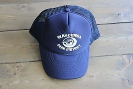 Vintage Wauconda Park District Americana Hat Snapback Trucker - £11.42 GBP