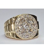 Imitation Diamant 2Ct Rond Bague de Fiançailles 14K or Jaune Plaqué - $246.81 CAD