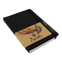 Travelers Recycled Sketch Book 6X8 Black - £35.27 GBP