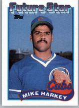 1989 Topps 742 Mike Harkey Future Star  Rookie Chicago Cubs - £0.77 GBP