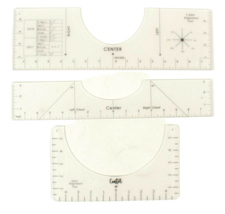 T-Shirt Alignment Ruler Set Sewing Guides 3 Sizes Toddler Youth Adult New - £7.79 GBP