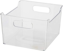 9 Point 75 By 9 Inch By 9 Inch Clear Storage Bin From Oggi. - £23.92 GBP