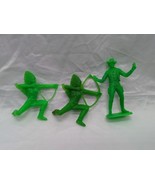Lot Of (3) Vintage 1960 Cowboys And Indian Green Toy Soldiers 2-3&quot; - €11,88 EUR