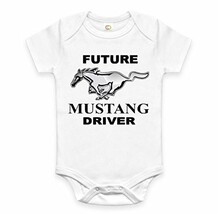 Rare New Mustang Driver Auto Baby Funny 12-18 Months Funny Onesie Romper - $19.92