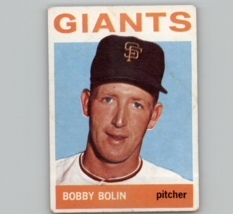 1964 Topps Baseball #374 Bobby Bolin, San Francisco Giants - £2.40 GBP