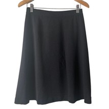 St. John Evening Santana Knit Black Skirt Knee Length Flare Women&#39;s Size 8 - £51.56 GBP