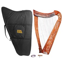 Kza Brad&#39;s 38 Inches Big 22 String Harp Solid Rosewood With Key Extra Strings &amp; - £258.51 GBP