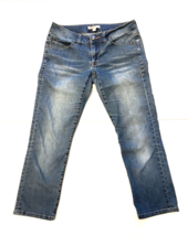 Cabi Jeans Womens 0 Blue Skinny Denim Stretch Ankle Capri Straight Faded... - £9.40 GBP