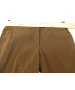 Womens BCBG MAXAZRIA 32 X 33 Brown Polyester Blend Dress Flat Front Slacks - $16.71