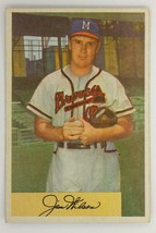 Vintage Baseball Card 1954 Bowman #16 Jim Wilson Pitcher Milwaukee Braves - £7.73 GBP