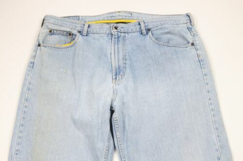 Vintage 90s Nautica Mens 40x32 Distressed Baggy Fit Wide Leg Denim Jeans Blue Item image 2