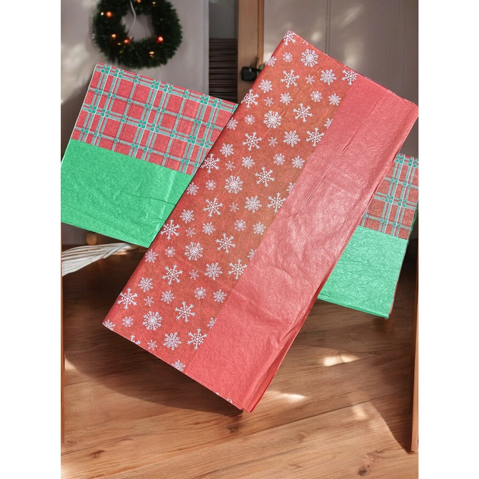 100 Sheets of Holiday Home Tissue Paper 15" x 20