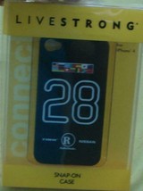 Live Strong Snap On Case For I Phone 4 - Brand New In Box - Great Design - Black - £7.92 GBP