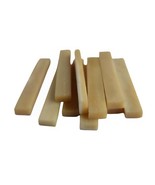 Unbleached Bone Nut/saddle Blank - Extra Wide 6 X 10 X 85mm 10 Pieces Lot. - £23.11 GBP