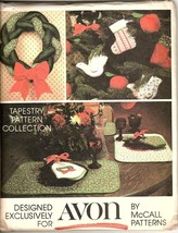 McCalls For Avon Holiday Crafts Tapestry Pattern Collection Uncut Sewing... - £6.11 GBP