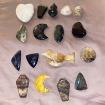 Stones Crystals Lot Of 17 Multicolor Jasper Agate Sodalite Palm Root - £11.28 GBP